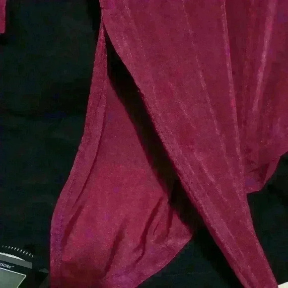 Womens asymmetrical dress Magic scarf one size fits S-L, deep wine color - Picture 4 of 5